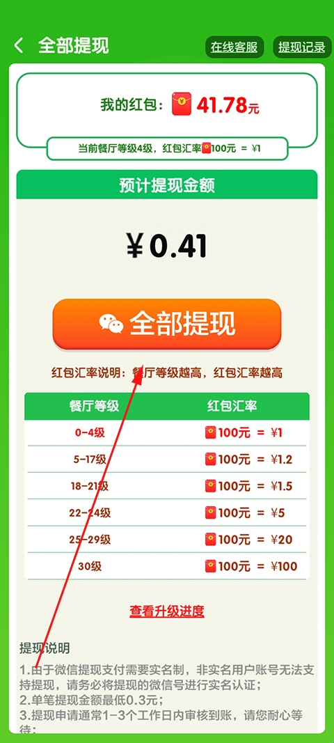 阳光餐厅红包版 